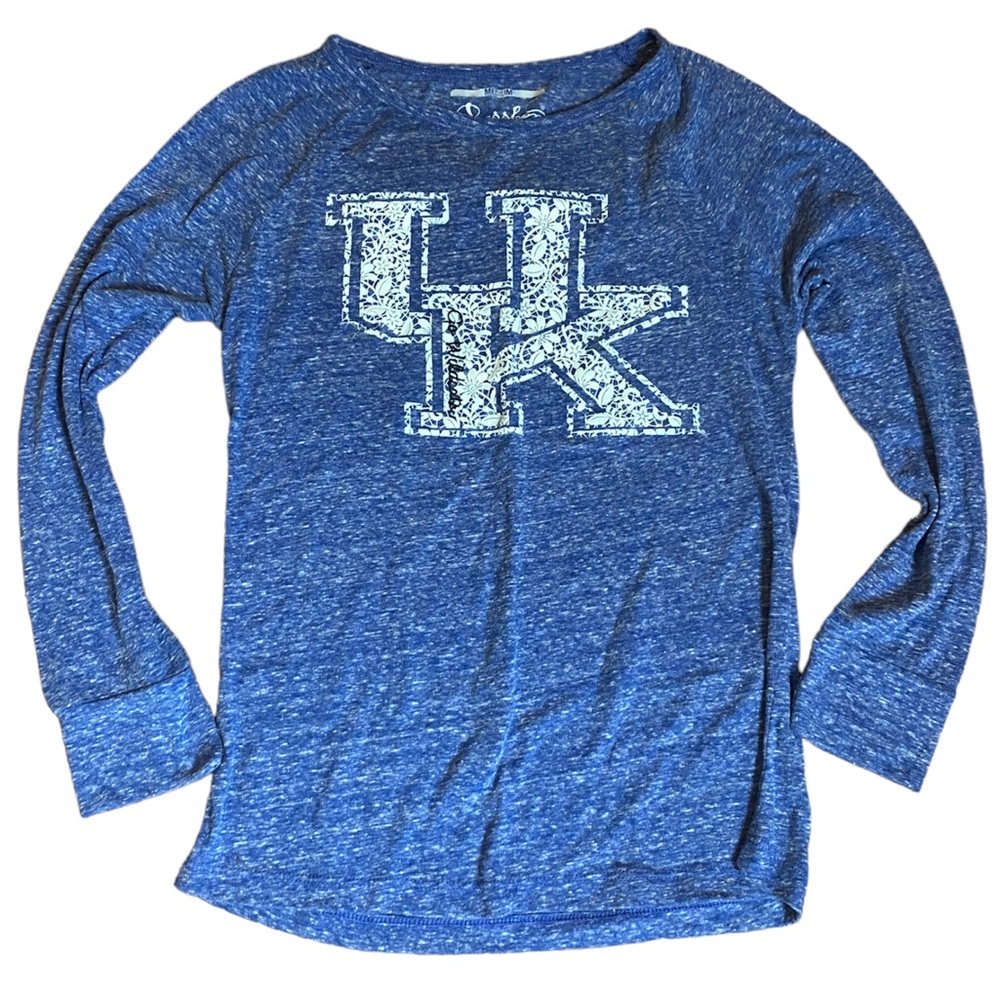University of Kentucky Heathered Blue Long Sleeve Lightweight UK size Medium